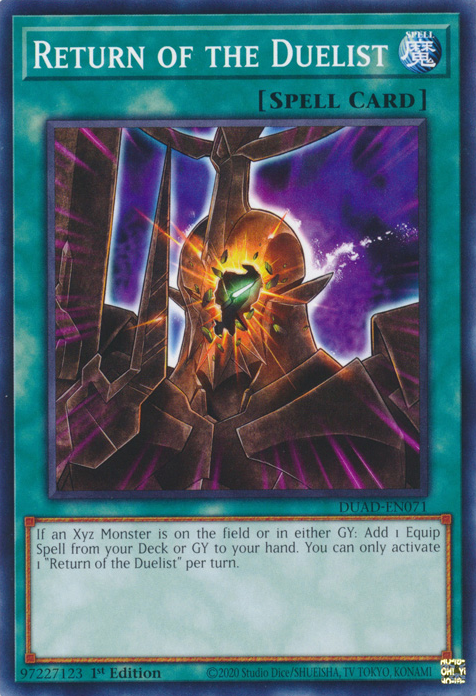 RETURN OF THE DUELIST [DUAD]