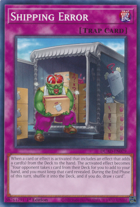 SHIPPING ERROR [DUAD]