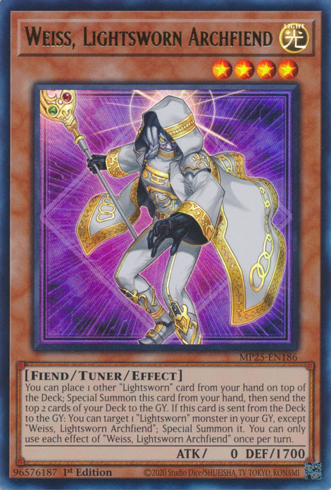 WEISS, LIGHTSWORN ARCHFIEND [MP25]