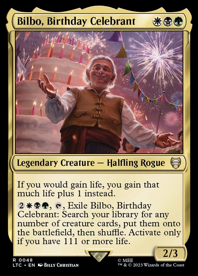 BILBO, BIRTHDAY CELEBRANT [LTC]